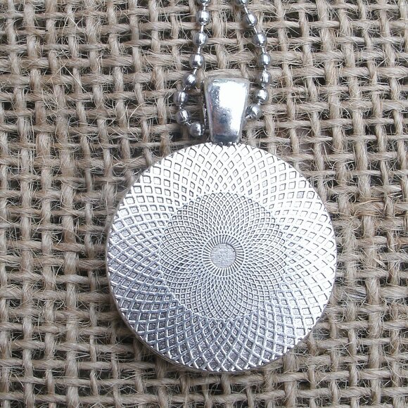 Black Cat Pentacle Glass Cabochon Pendant Necklace - Picture 3 of 14